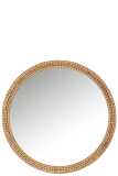 Mirror Round Fir Wood/Glass