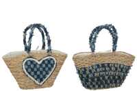 Beach Bag Heart/Pattern Denim