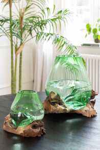 Vase Auf Fuß Gamal Holz/Recyceltes