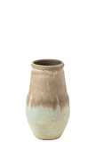 Vase Nice Ceramic Aqua Grey Small