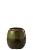 Flower Pot Olive Ceramic Green