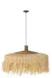 Hanging Lamp Round Raffia Natural