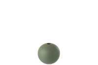 Vase Ball Ceramic Green Small