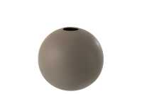 Vase Ball Ceramic Dark Grey Large