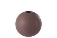 Vase Ball Ceramic Dark Purple