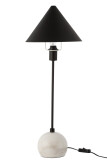 Table Lamp Cone Marble/Metal