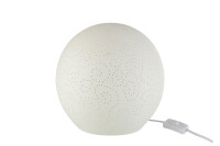 Table Lamp Sphere Porcelain White