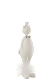 Cat With Hat Poly White/Silver