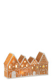 Ginger Bread Houses Led In A Row