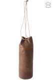 Punch Bag Cylinder Leather Cognac 