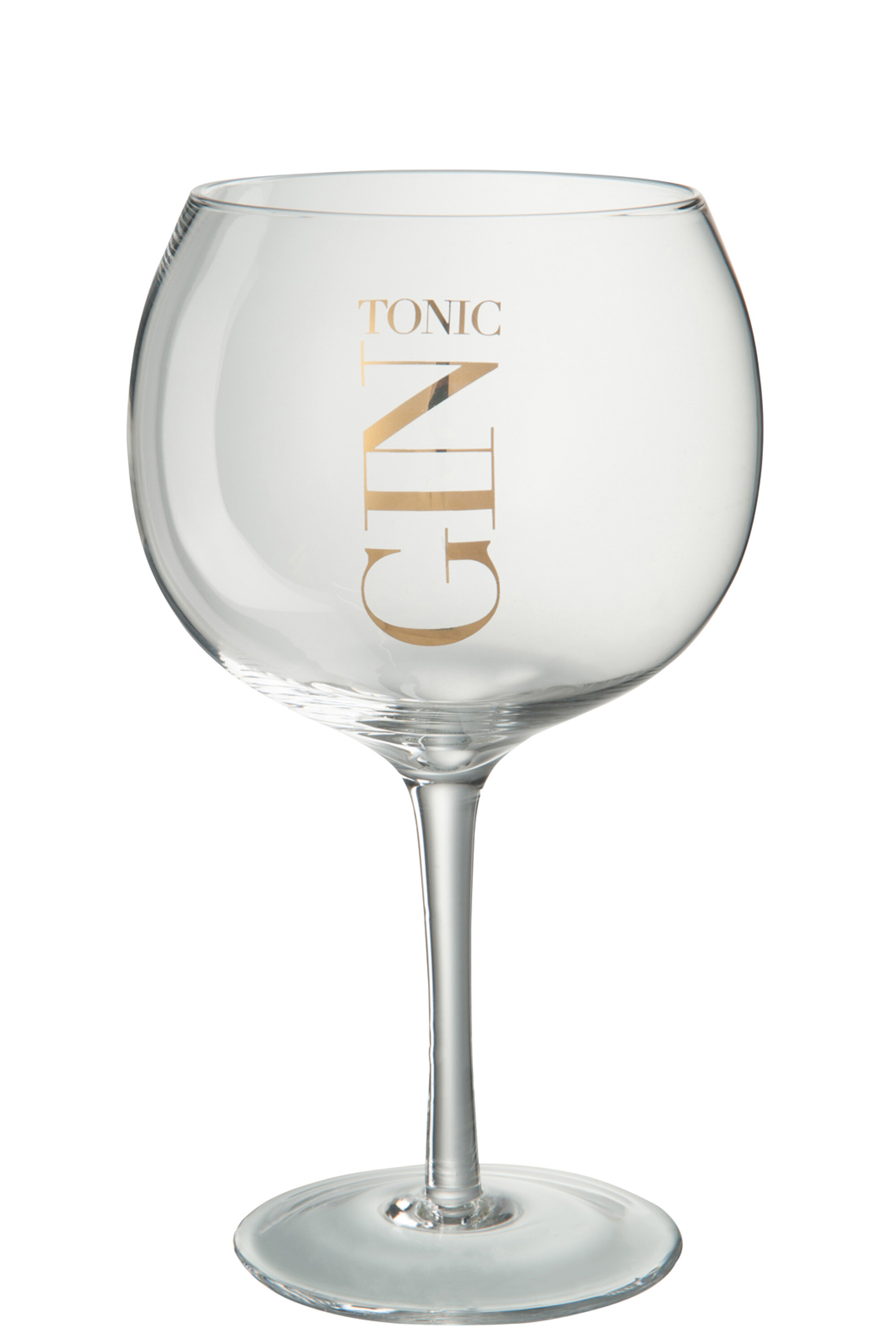 Verre gin tonic boule bas transparent/argent - J-Line