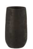 Vase Irregular Rough Ceramic Black