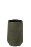 Vase Irregular Rough Ceramic Green