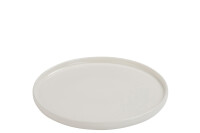 Plate Dessert Edge Porcelain White