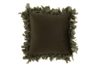 Cushion Feathers Polyester Khaki