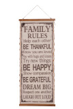 Family Rules English Hanging