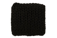 Cushion Knitted Acrylic Black