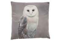 Cushion Snowy Owl Polyester