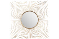 Mirror Sunrays Metal/Glass Gold