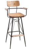 Bar Chair Bistro Metal/Wood