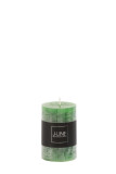 Cylinder Candle Light Green  s18h