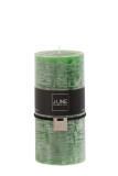 Cylinder Candle Light Green L -70h