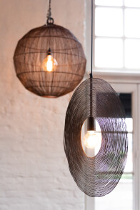 Lamp Hanging Ball Wire Metal Rust