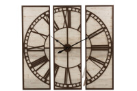 Clock 3parts Square Roman Numerals