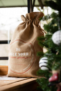 Bag Christmas French Jute Natural