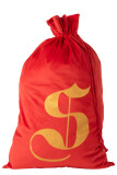 Bag Christmas S Velvet Red Large