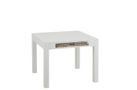 Table+Baskets Square Wood White