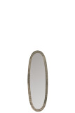 Mirror Oval Aluminium/Glass