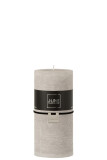 Cylinder Candle  Light Grey l70h