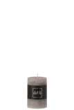 Cylinder Candle  Dark Grey  s18h