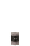 Kerze Zylinder Dunkel Grau S 18s