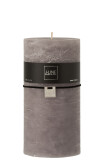 Cylinder Candle  Dark Grey xxl140h