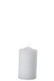 Cylinder Candle Knitted Wax White