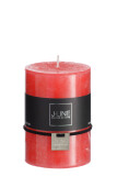 Cylinder Candle Christmas Red M