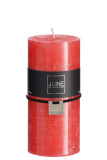 Cylinder Candle Christmas Red L