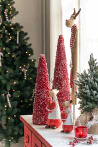 Kerstboom+Led+Pot Jute Plastiek