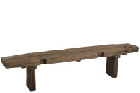 Bench Rough Recycled Wood Brown