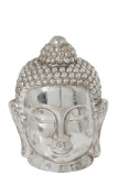 Statue Buddha Earthenware Silver