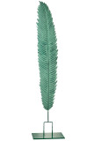 Feather On Stalk Metal Green Large