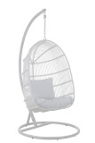 Hanging Chair Oval Steel White