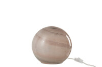 Lamp Dany Round Glass Pink Small