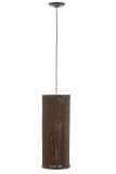 Lamp Hang Cylinder Bamboo Brown