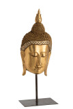 Buddha Head Foot Poly Gold 