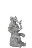 Elephant With Child On Back Poly