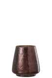 Tealight Holder Conic Glass Brown