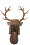 Reindeer Head Hanging Hat Poly